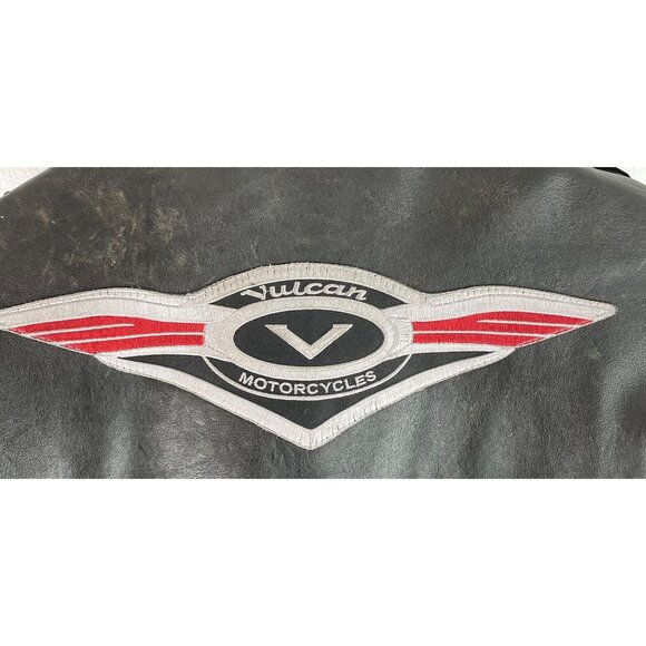 Vulcan Motorcycles Ripples Black Belted Lined Motorcycle Jacket Mens Size Large - Picture 12 of 16